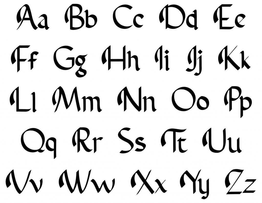 fancy font
